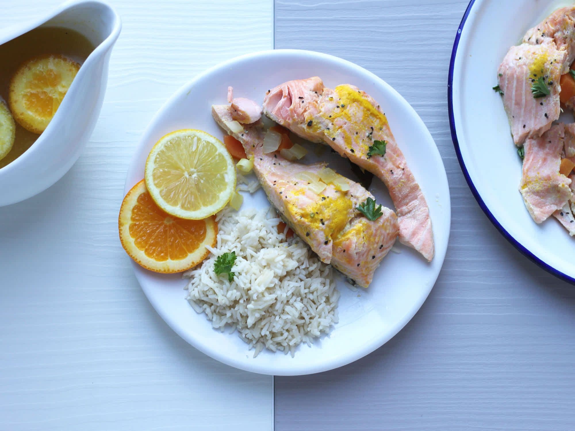 Citrus Poached Salmon