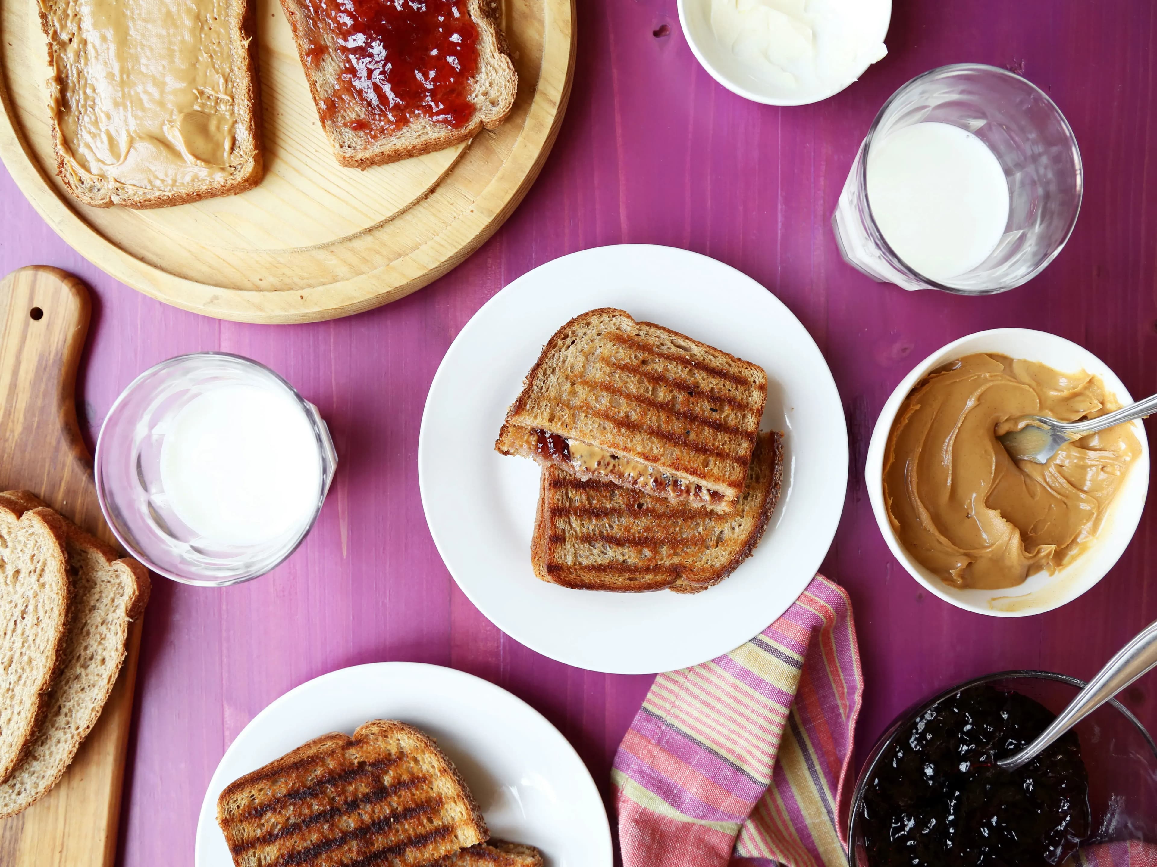 Peanut Butter and Jelly Panini